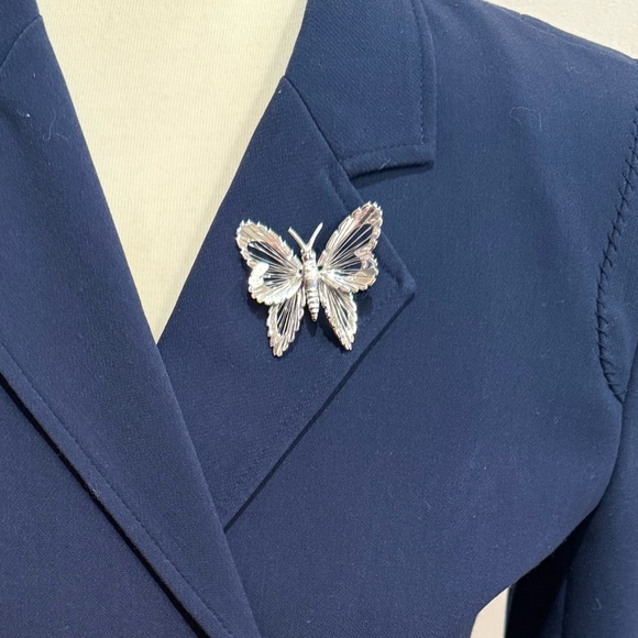 Monet Jewelry - Monet Silver Butterfly Brooch